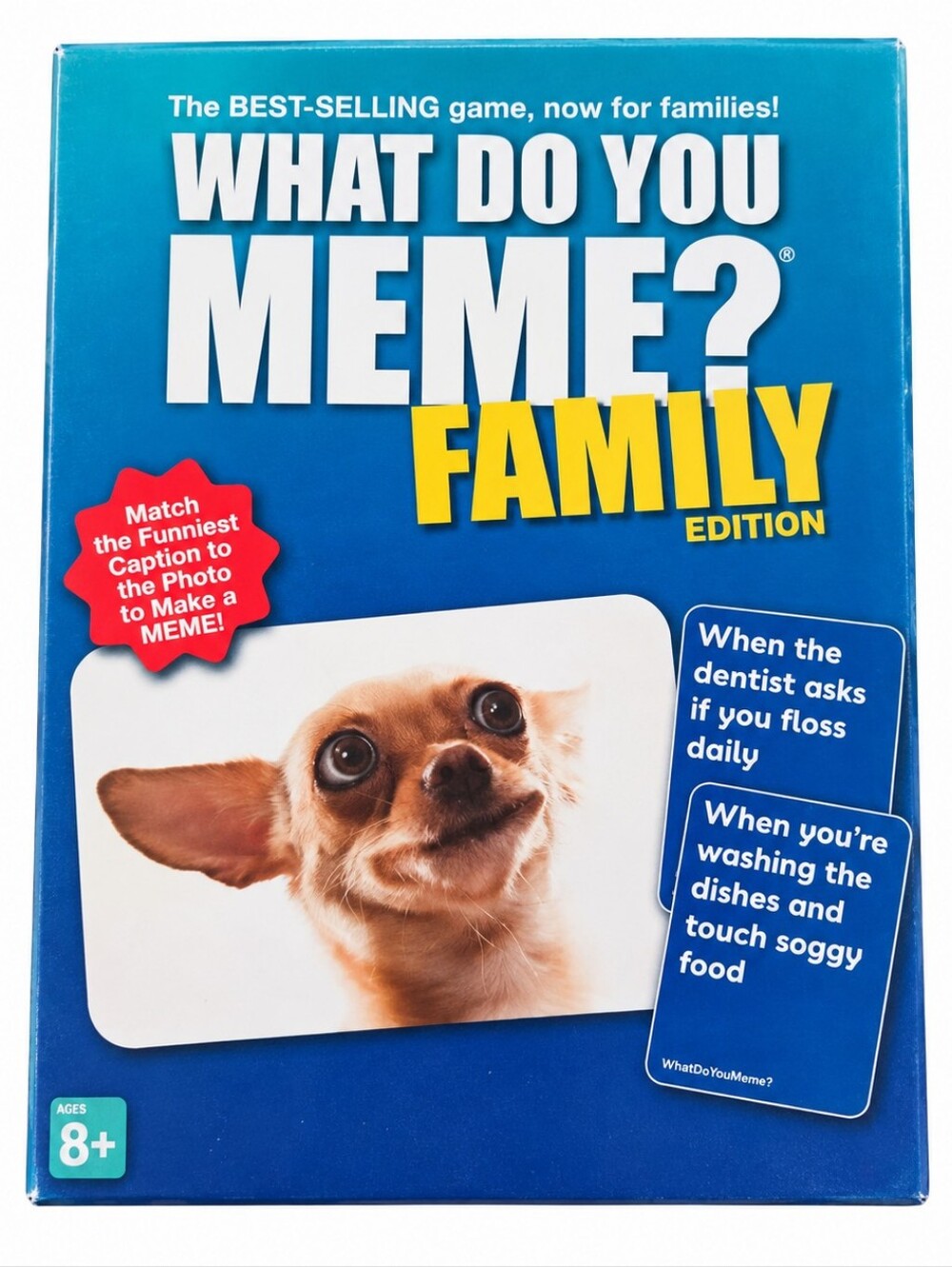 What Do You Meme? Family Edition Party Card Game - Blue